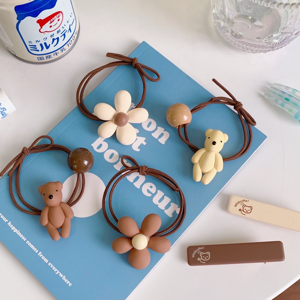 Kẹp tóc hình hoa/ gấu dễ thương cho nữ