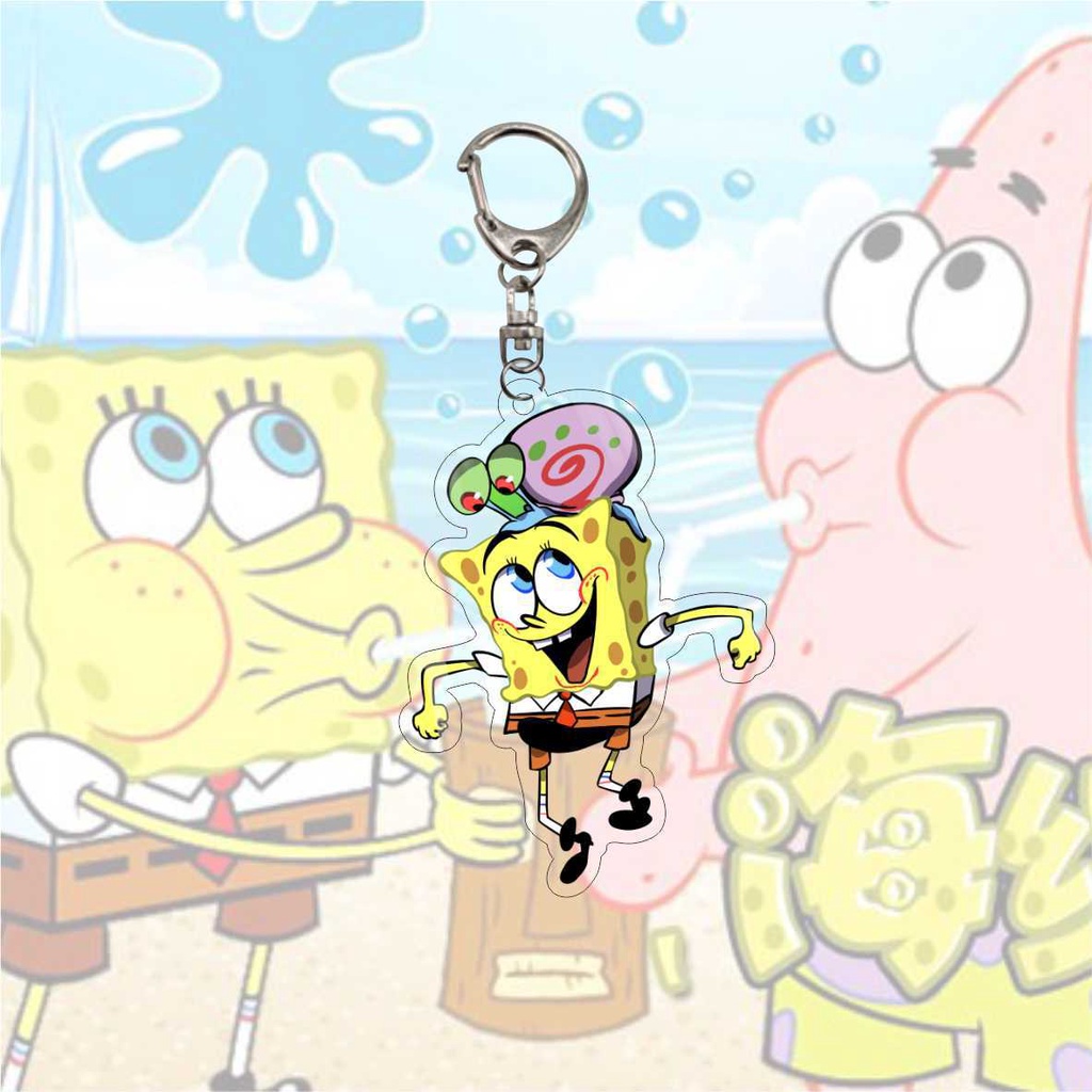 Móc khóa họa tiết hoạt hình SpongeBob Patrick Star dễ thương tiện lợi