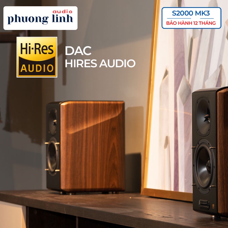 Loa vi tính EDIFIER S2000 MK3 Bluetooth 5.0 Công suất 130W Kết nối TV cổng quang Âm thanh Hires Audio Hàng chính hãng
