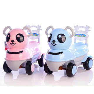 Xe chòi chân con vịt màu vàng có tựa cho bé có nhạc vui nhộn ( Chất liệu cao cấp, an toàn )