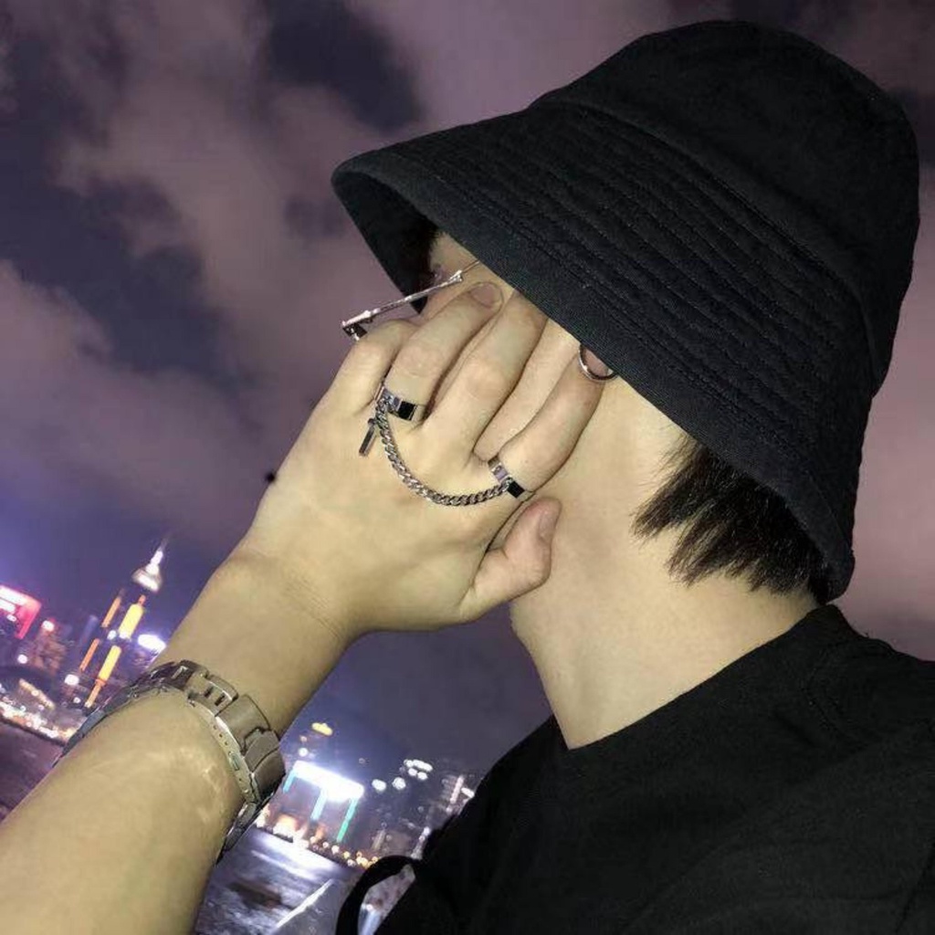Nhẫn nam nữ hợp kim LETIS NHAN04 kiểu hở điều chỉnh kích thước, set phụ kiện phong cách hiphop năng động
