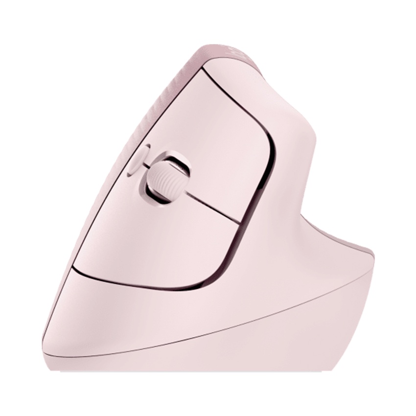 Chuột không dây Logitech Lift Vertical Ergonomic Rose (USB/Bluetooth), Thiết kế công thái học đặc biệt