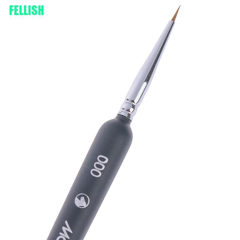 Bộ 3 cọ vẽ tranh chuyên nghiệp mini kích thước 000 00 0 tiện lợi
