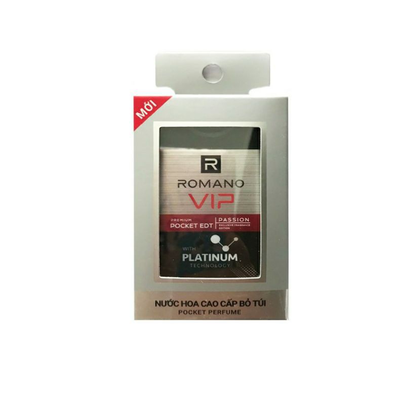 Nước hoa bỏ túi Romano Vip Passion /Vision 18ml