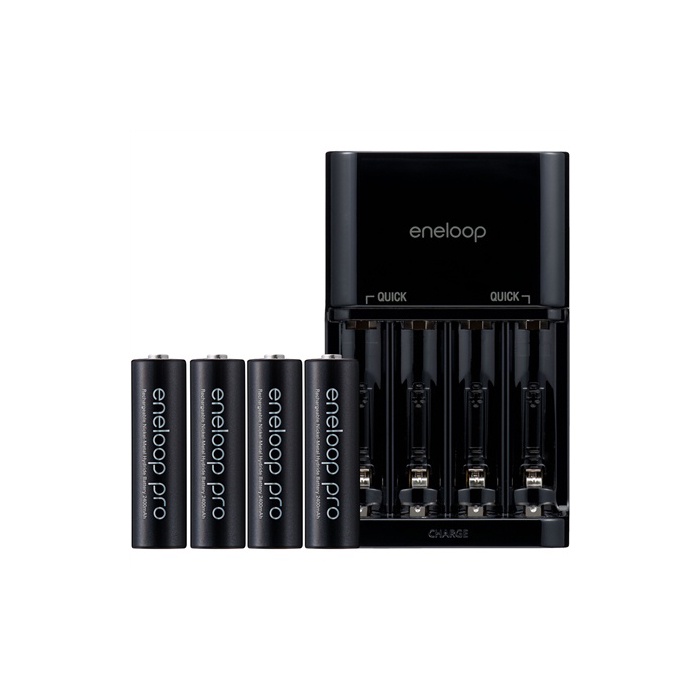 Box sạc nhanh Eneloop NC-TGR01 cho pin AA và AAA - Phiên bản Pro sạc siêu nhanh (đen) - Nhất Tín Computer