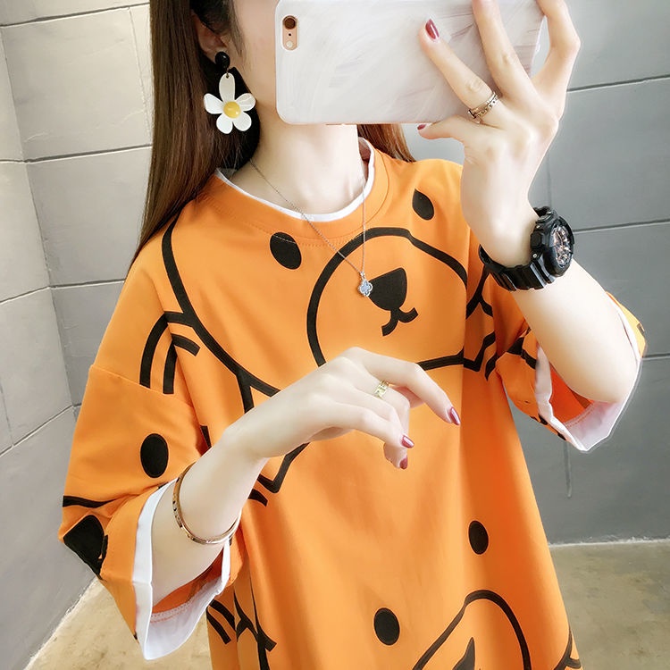 Áo Thun Ngắn Tay In Họa Tiết Hoạt Hình Thời Trang