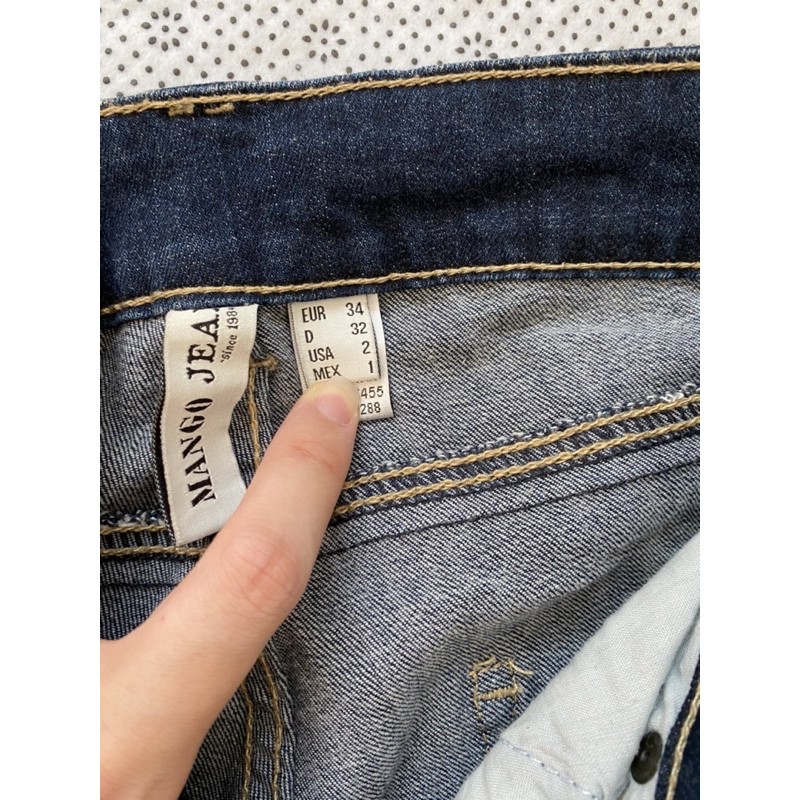 Thanh lý quần jeans Mango size 34 auth