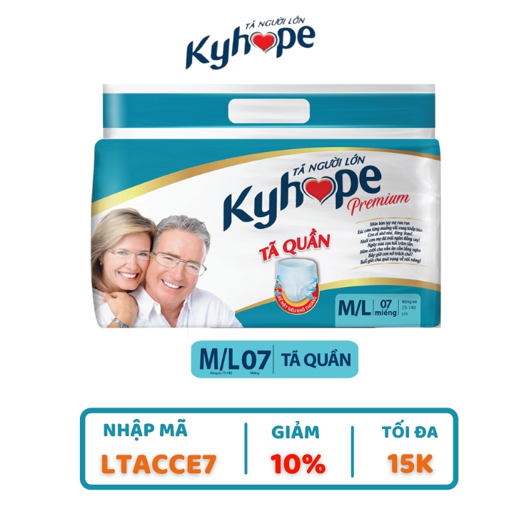 Tã quần Kyhope Premium M/L 7 Miếng 1 bịch
