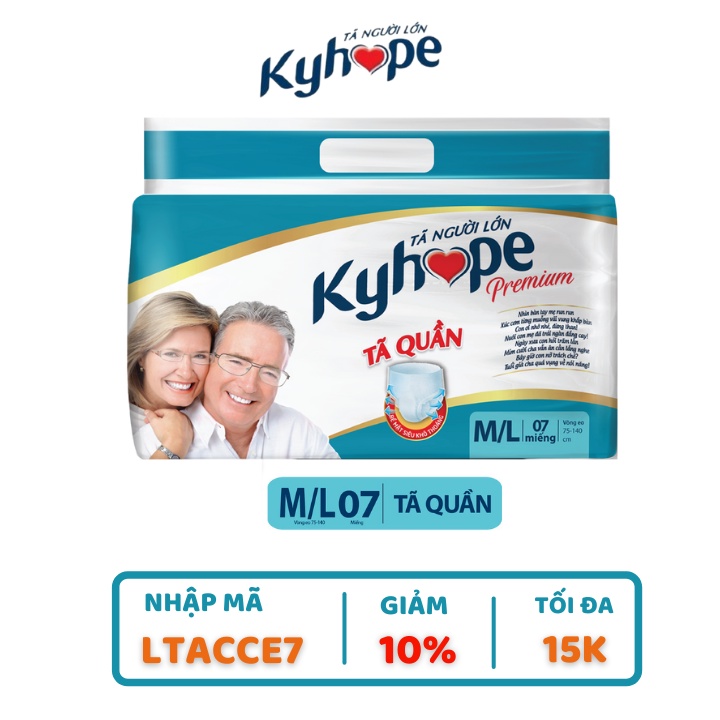 Tã quần Kyhope Premium M/L 7 Miếng 1 bịch