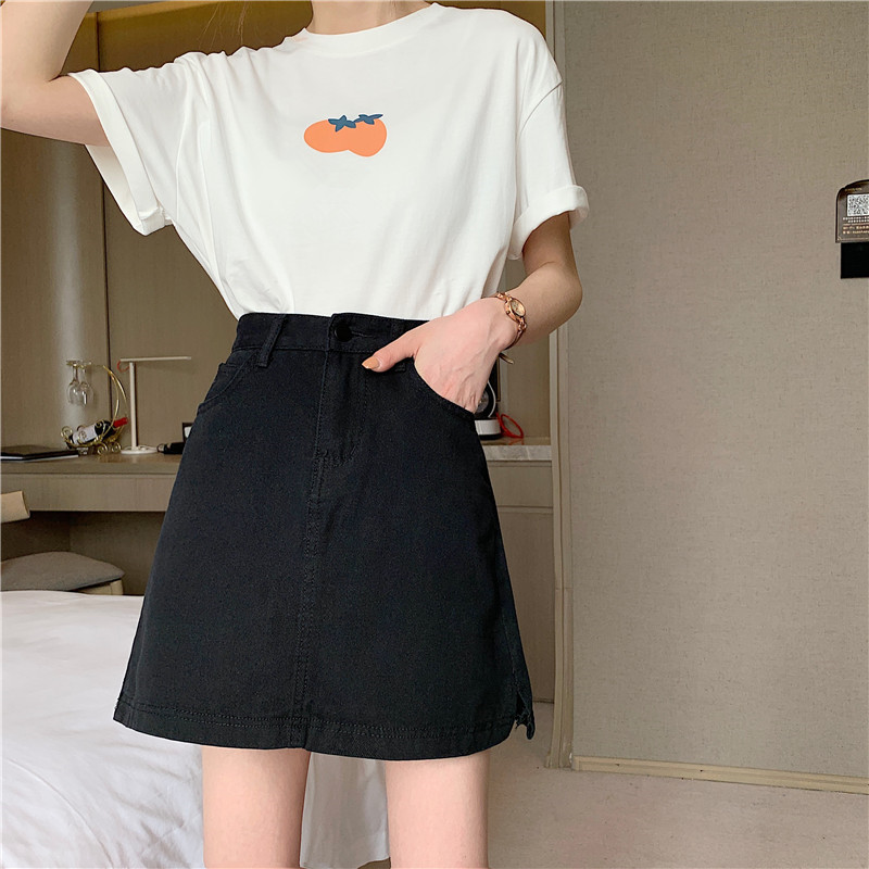 [Mã FADIRECT20 giảm 20K đơn 150K] Chân Váy Denim Lưng Cao Kiểu Chữ A Phong Cách Hàn Quốc Dễ Phối Đồ | BigBuy360 - bigbuy360.vn