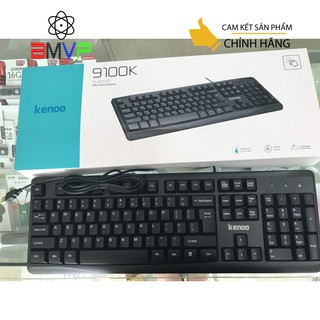Bàn phím có dây Kenoo 9100K - Màu đen - Chính hãng