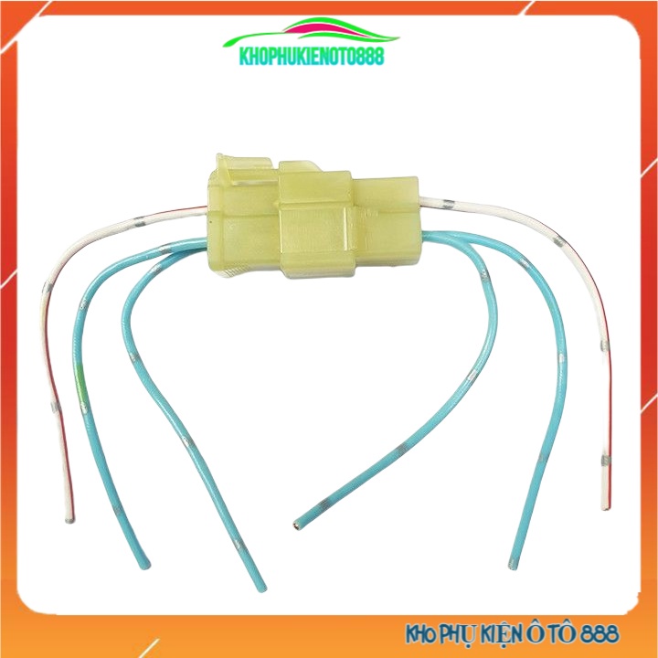 Jack đực cái nối nhanh 2 chân, 3 chân, 4 chân, 6 chân giắc nối có sẵn dây cho ô tô xe máy