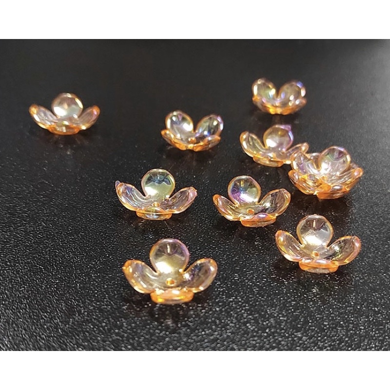 Cánh hoa nhựa 4 cánh acrylic 16mm, cánh hoa cỏ 4 lá may mắn, cánh làm hoa handmade, trang sức, trâm cài, hoa cẩm tú cầu