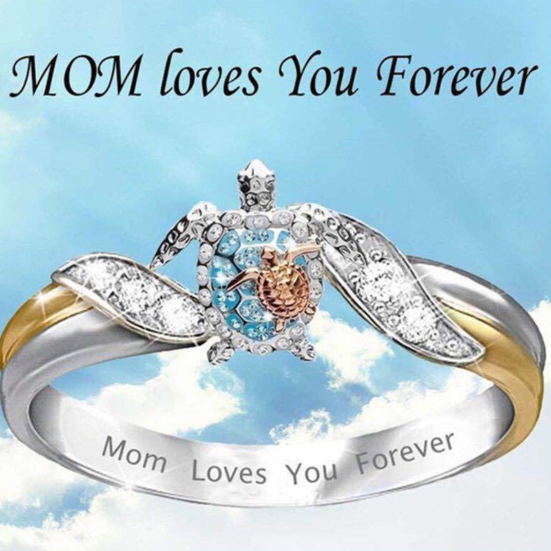 Nhẫn Đính Đá Zirconia Hình Chú Rùa Koala Dễ Thương Cho Nữ