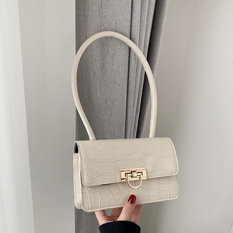 Túi IELGY họa tiết đá nhỏ kẹp nách quải vai phong cách Hồng Kông kiểu Pháp cao cấp