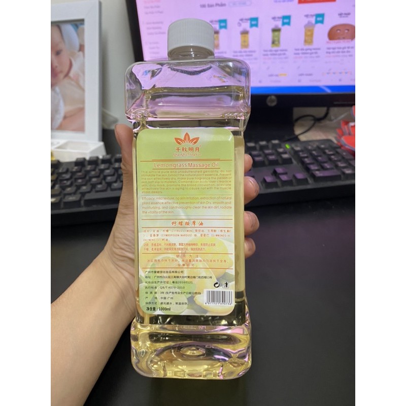 Tinh dầu sả chanh massa body 1000ml giá tốt nhất shopee