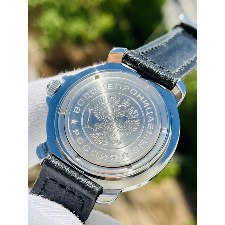 Đồng hồ Nga Vostok Komandirskie 811296. Đồng hồ nam Vostok máy cơ lên giây, size mặt 39, size dây 18, chống nước 3 atm