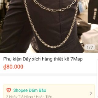 Chain quần inox không rỉ 7Map