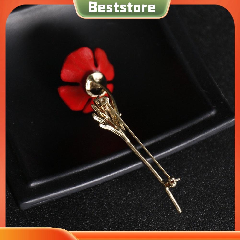 Ghim cài áo hình hoa phong cách vintage thời trang