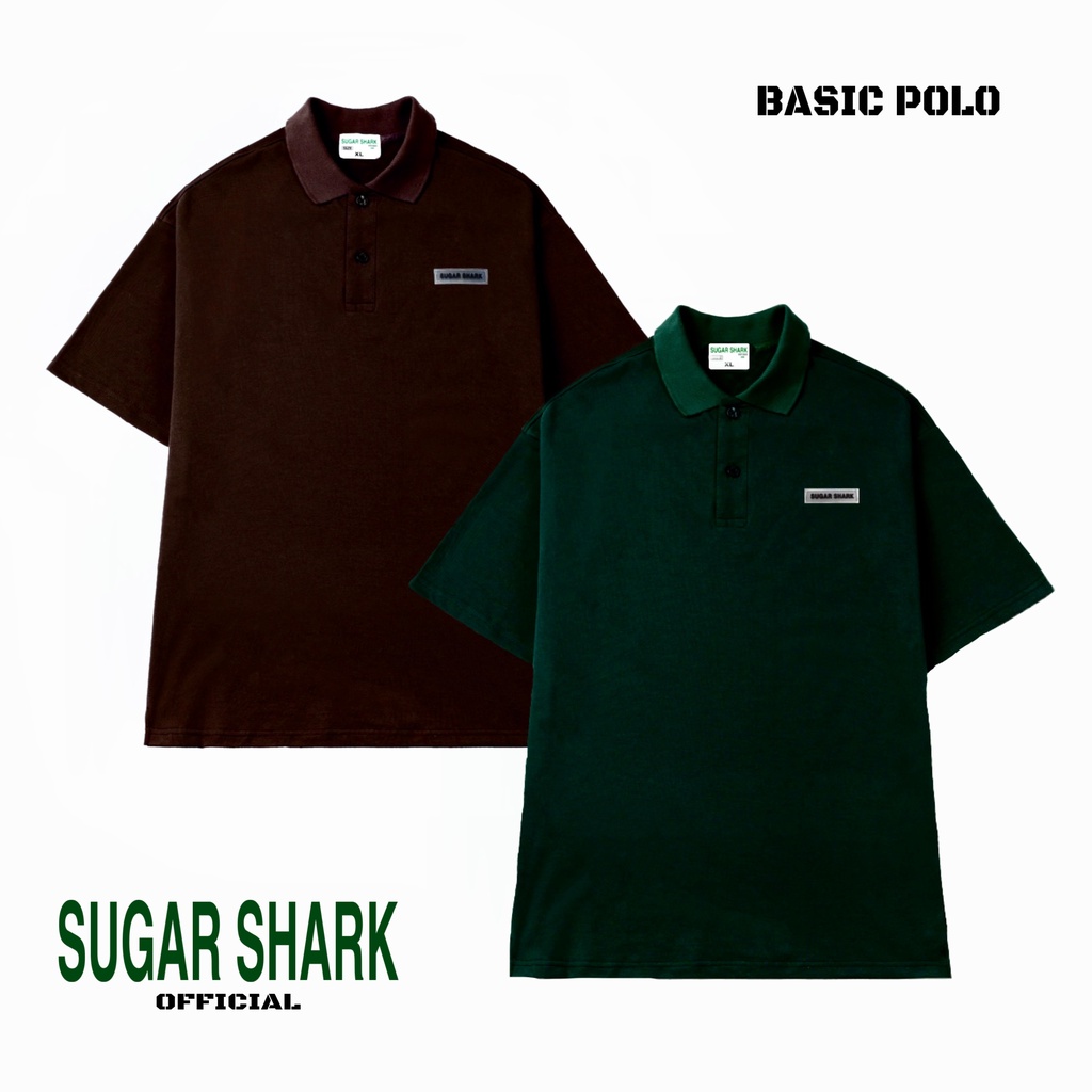 Áo Polo “ Tag Cao Su “ LocalBrand SUGAR SHARK Unisex Nam/Nữ