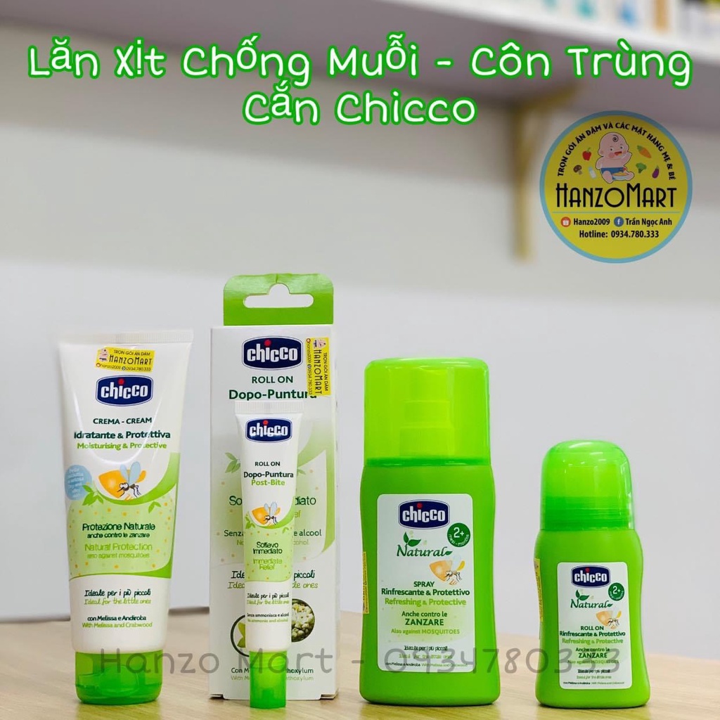 [ DATE 2024 ] Xịt chống muỗi Chicco , kem chống muỗi Chicco , lăn chống muỗi Chicco cho bé