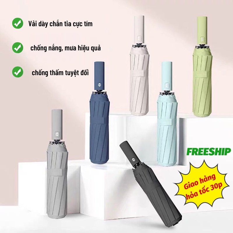 Ô Dù Ô Che Nắng 12 Nan Chống Tia UV