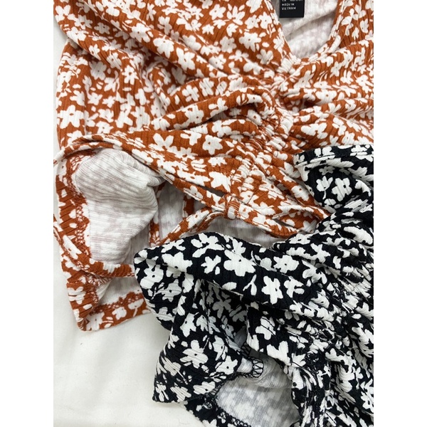 Áo dây Floral Drawstring Cropped Cami F21 VNXK