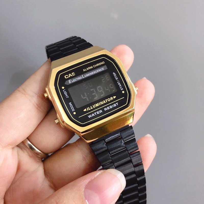 [Sẵn Hàng ]Đồng hồ nam và nữ AG168 dây kim loại không gỉ chống nước | BigBuy360 - bigbuy360.vn