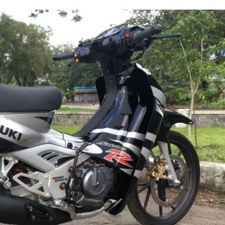 Tem Rời Suzuki Satria 2000 Xám Đen