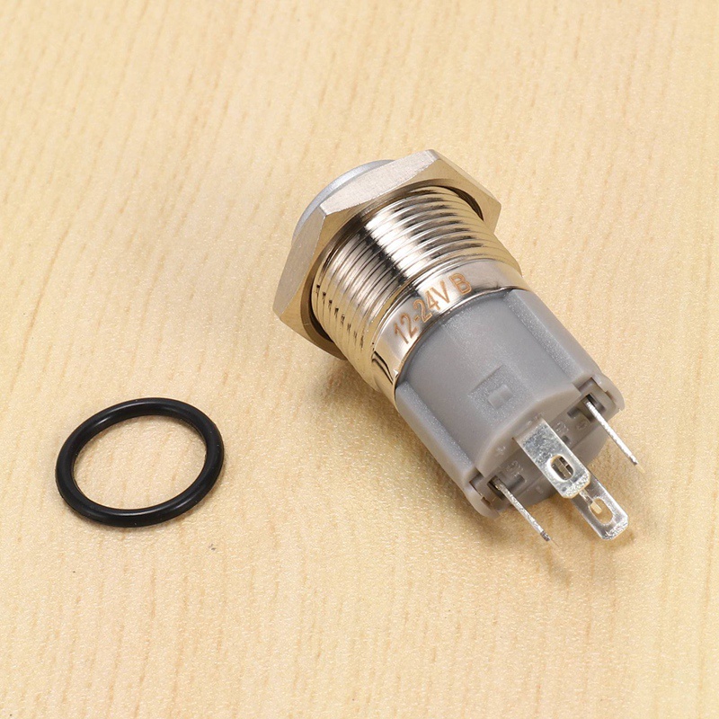 Nút BấM Còi LED 12V 16mm Cho Xe Hơi
