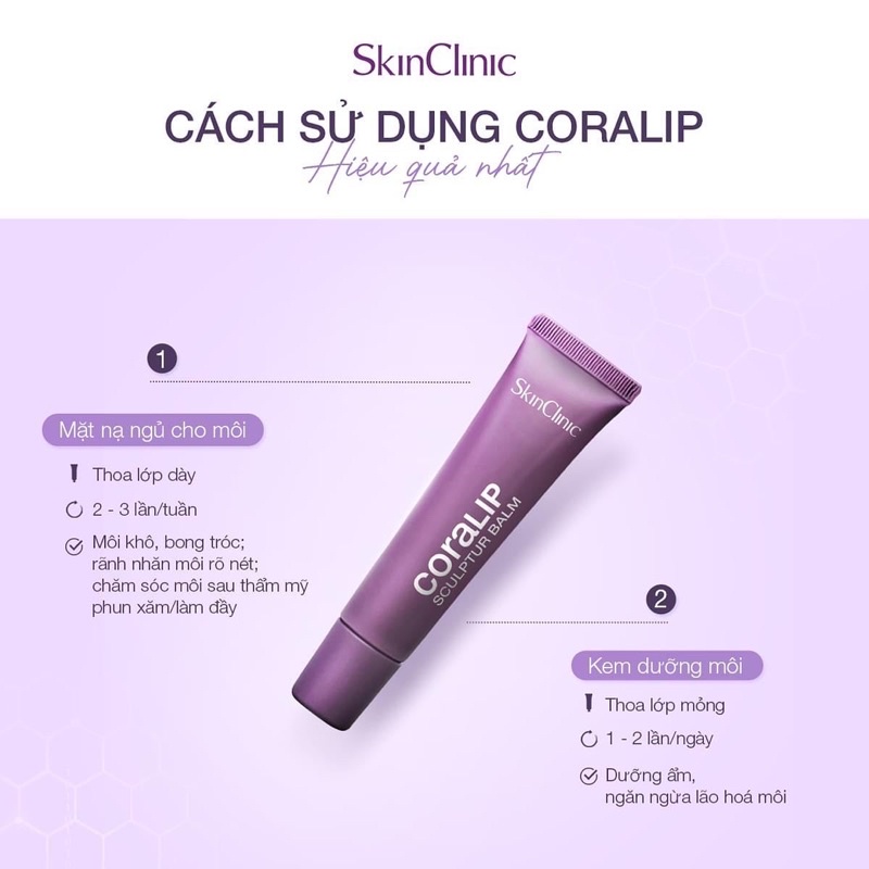 Dưỡng môi SKINCLINIC CORALIP SCULPTUR BALM xoá nhăn rãnh mỗi, căng mọng mềm mịn