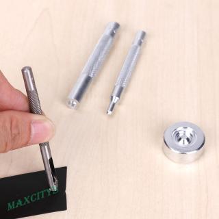 Set 4 công cụ hỗ trợ đục lỗ cúc nhanh làm từ kim loại DIY