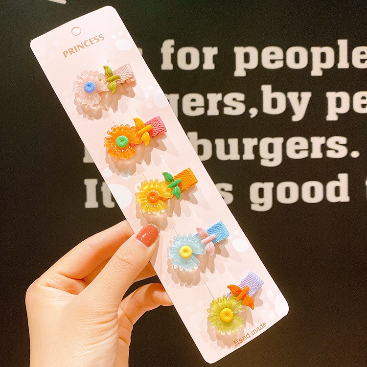 Set 14 Cặp Tóc Xinh Xắn Dễ Thương Phong Cách Hàn Quốc Cho Bé