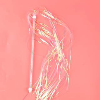 Gậy đồ chơi huấn luyện mèo cưng tay cầm acrylic tua rua có âm thanh vui nhộn