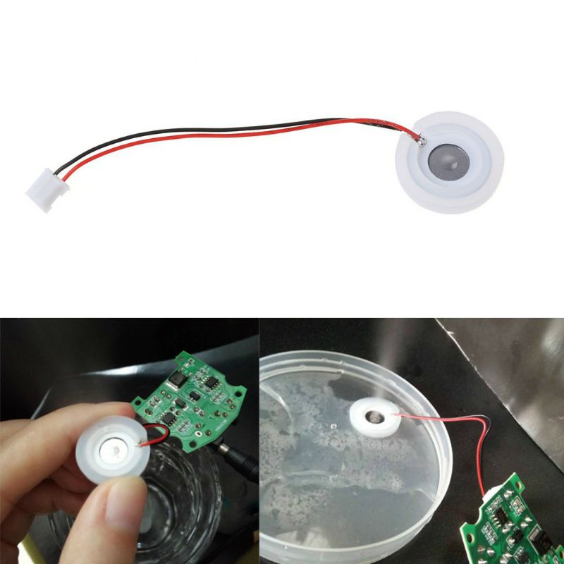 Phụ tùng máy phun sương tạo ẩm bằng sứ đường kính 16mm 113khz, Đầu Phun Sương Siêu Âm 16mm