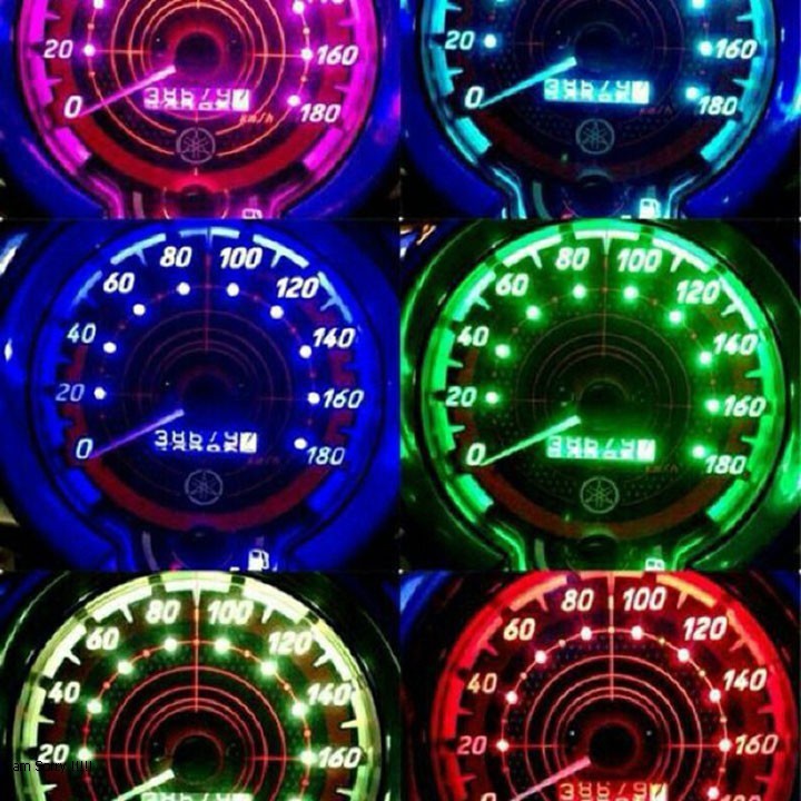 BỘ LED BÁO SỐ ĐỒNG HỒ SANG SỐ ĐỔI MÀU , ĐÈN TRANG TRÍ XE MÁY , ĐÈN BÁO SỐ XE MÁY , ĐÈN ĐỒNG HỒ XE MÁY, ĐỒ CHƠI XE MÁY