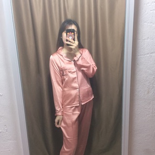Bộ lụa quần dài tay dai