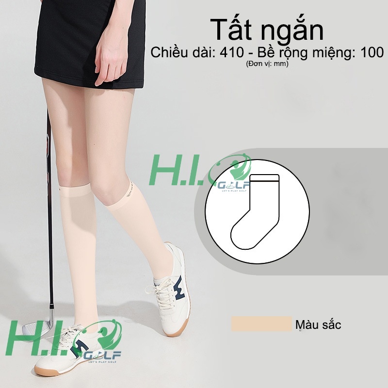 Tất Golf nữ vải lụa băng chống nắng GoloveJoy