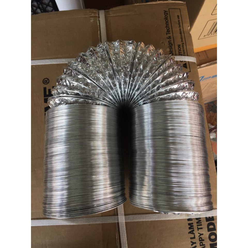 Ống Bạc giảm ồn, Dẫn Khí MáyHút Mùi  phi 125mm