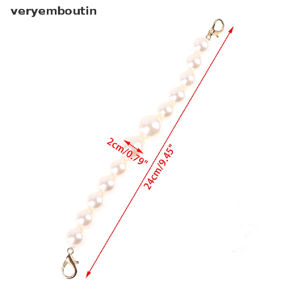 Dây đeo túi xách đính ngọc trai giả thời trang