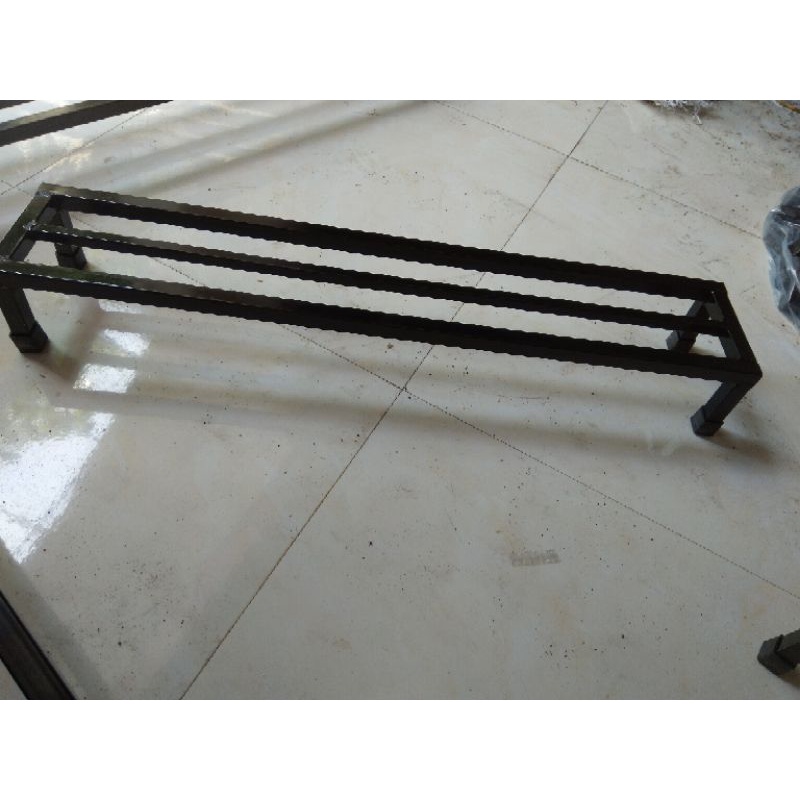 Kệ kê chậu hoa, cây cảnh- Dài 80cm. Rộng 15. Cao 10-15-20cm.Hộp thép vuông 20x20mm.1nan phụ