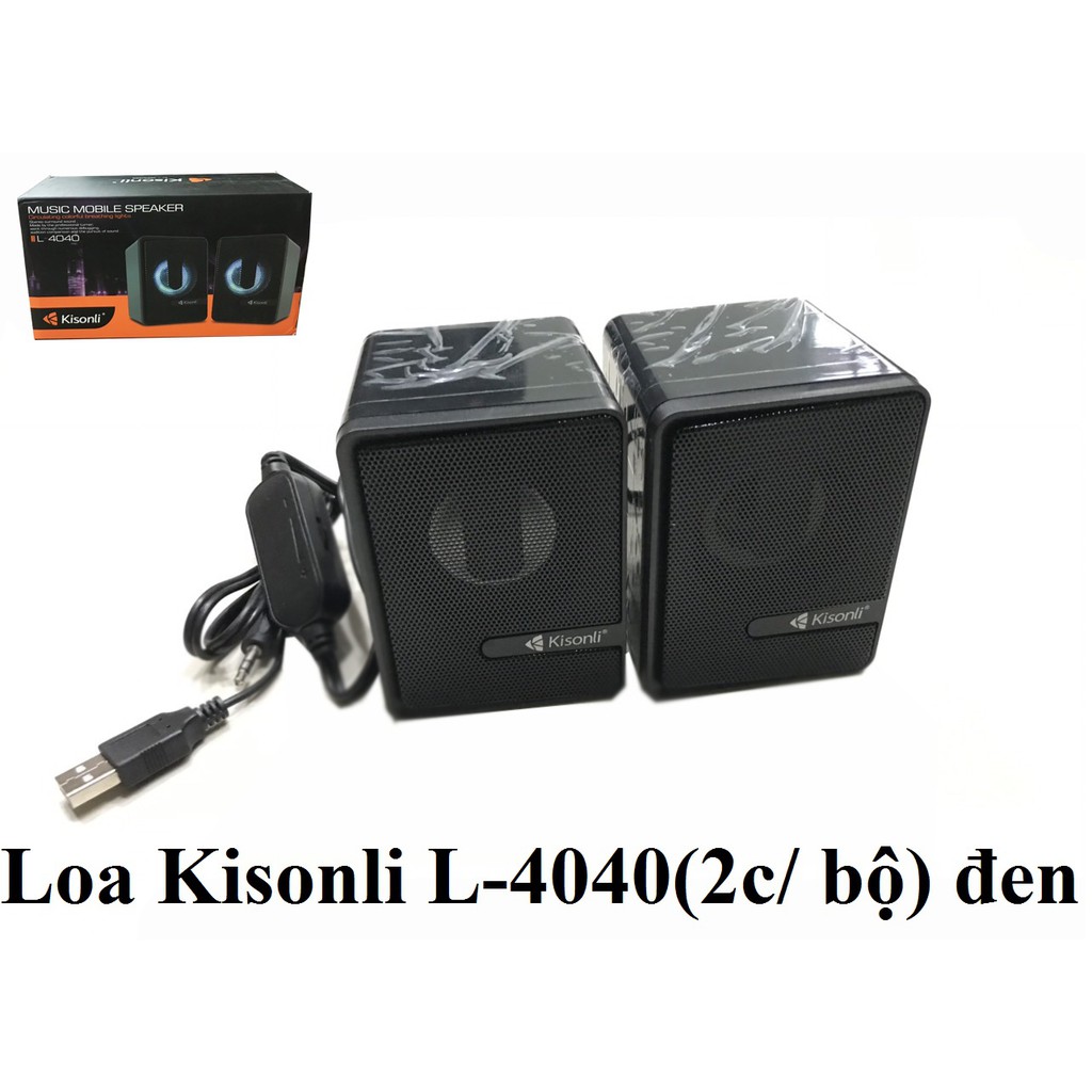 Loa Kisonli L-4040(2c/ bộ) đen