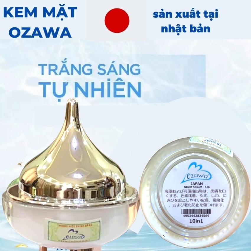 Kem dưỡng da mặt ban đêm face Ozawa nhật bản 10in1 dưỡng trắng , cấp ẩm, mờ nám, giảm mụn mỹ phẩm quốc tế abc