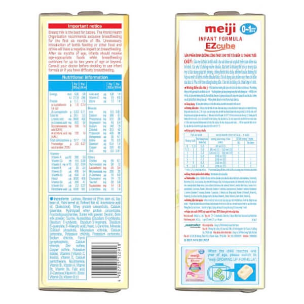 Sữa Bột Meiji Nhập Khẩu 16 thanh Số 0 Infant Formula 432g