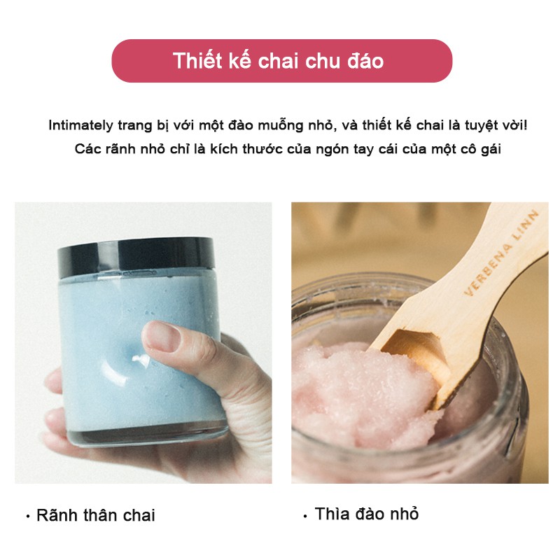 Tẩy tế bào chết Verbena Linn làm trắng và mềm da có hương thơm lâu trôi cao cấp 300g