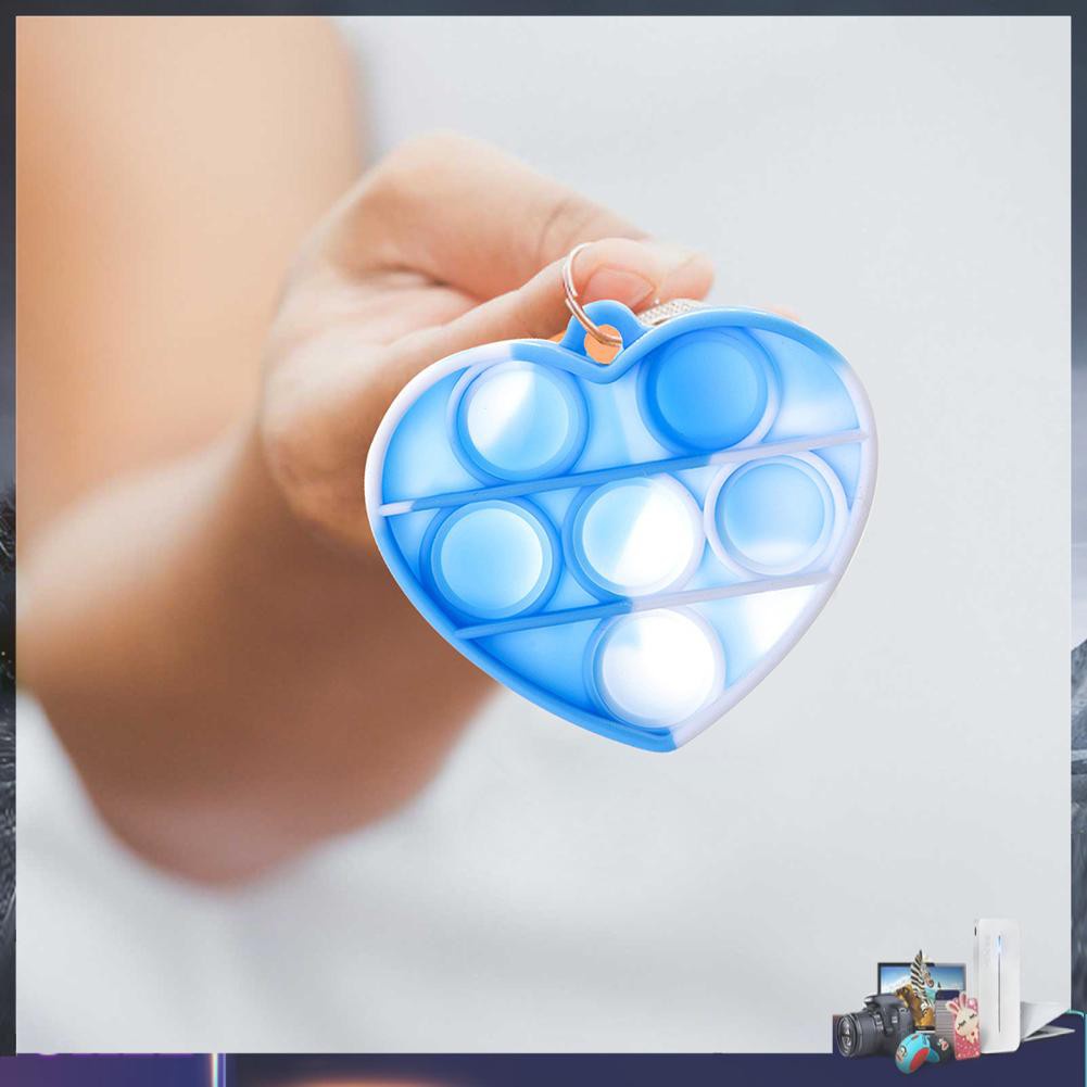 Móc Khóa Silicone Hình Quả Bóng Giúp Giảm Căng Thẳng