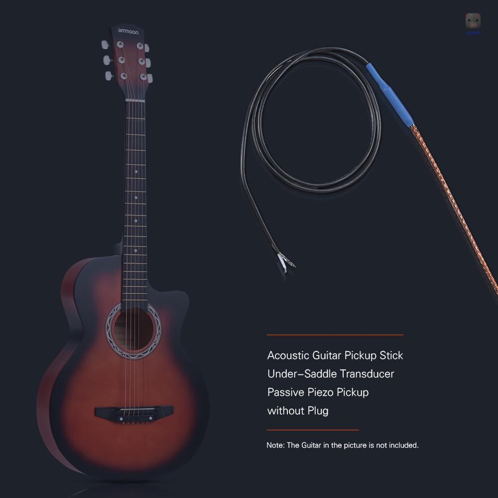Thanh Pickup Piezo Mềm Mại Thu Biến Âm Thanh Không Phích Cắm Cho Đàn Guitar Acoustic