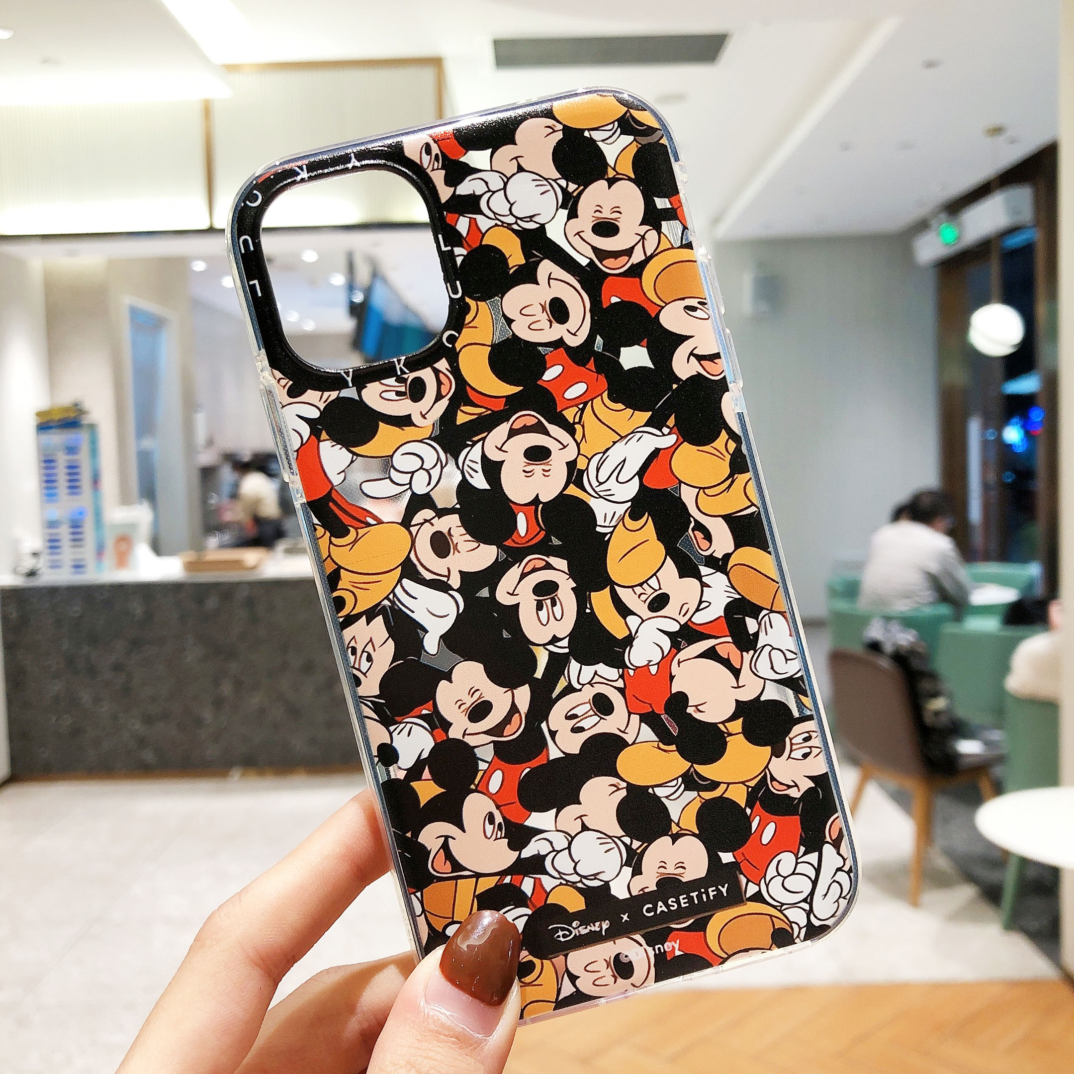 (COD) iPhone 12 11 Pro Max Xs Max XR 6s 8 7 Plus Mickey Minnie Mouse Cartoon Cellphone Case Disney Transparent Cover