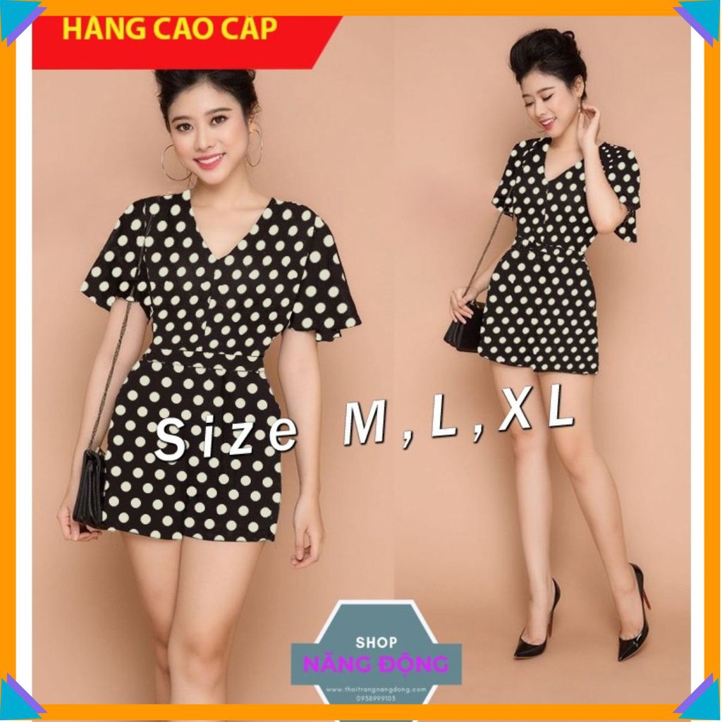 Đồ Bay Ngắn 🌸FREESHIP🌸Jum short chấm bi tay cánh dơi xinh xắn TJ794