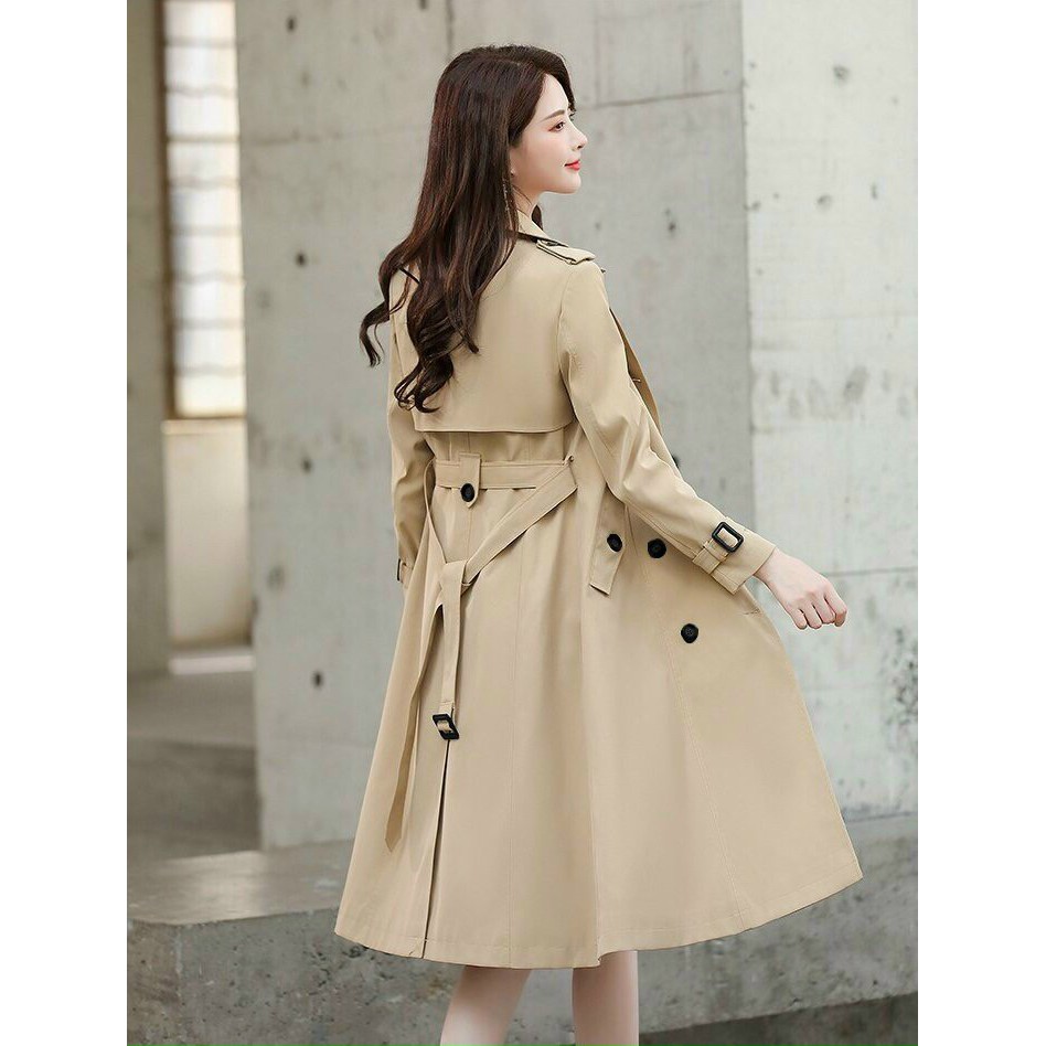 Áo khoác kaki nữ dáng dài phối nút siêu sang - Mua áo khoác nữ đẹp | BigBuy360 - bigbuy360.vn